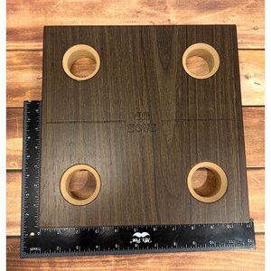 OPEN BOX Lovesac Sactionals Foot Shoe Wood Accessory Dark Finish